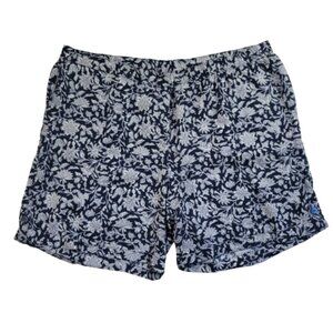 J Jill Pure Jill Linen Womens Floral Pull On Cuffed Shorts